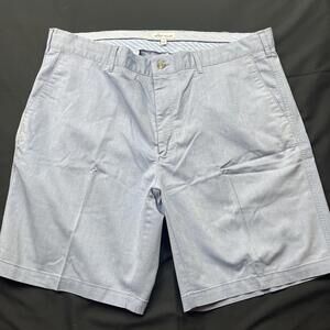 Peter Millar Light Blue Flat Front Golf Shorts Size 38 9 Inch Inseam Pima